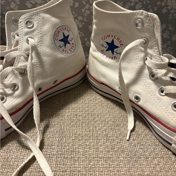 Converse White High-Tops - Picture 2 of 3